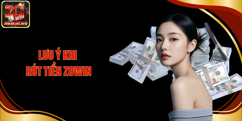Lưu ý khi rút tiền Zowin